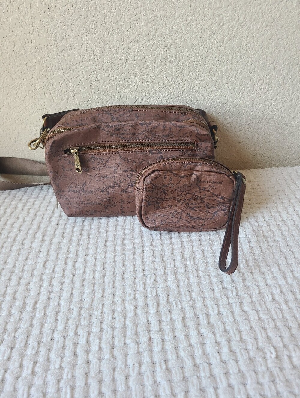 Patricia Nash Piper Coated Canvas Crossbody with a Pouch